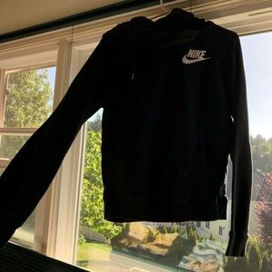 Nike funnel neck hoodie.